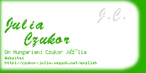 julia czukor business card